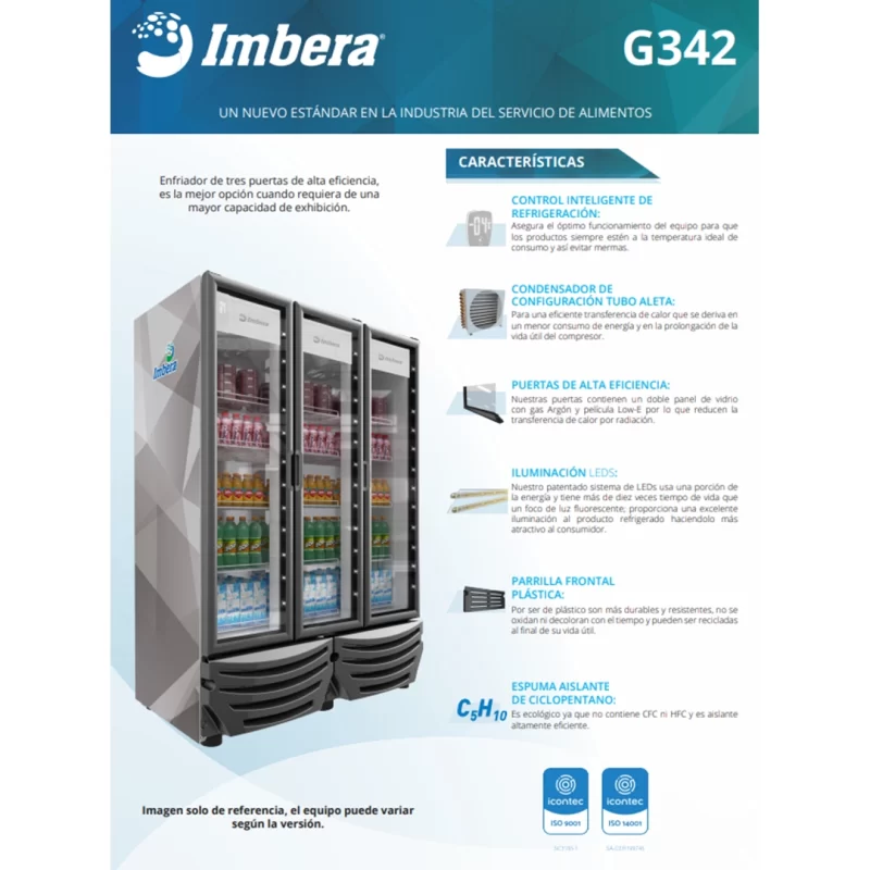 Refrigerador IMBERA 3 puertas G342