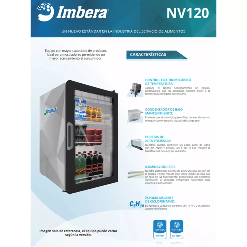 Refrigerador IMBERA NV 120