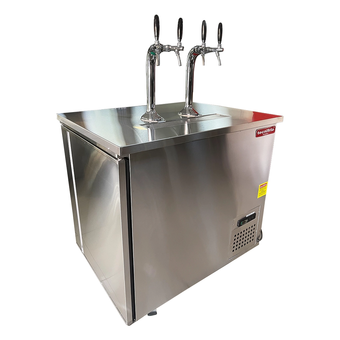 mesón cervecero tecnifrio. refrigerador pequeño para negocios